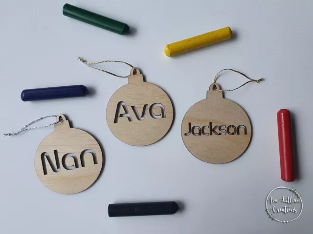 Personalised Christmas Bauble | Christmas Baubles | gifts I Kids Crafting