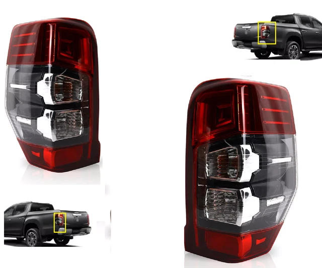 Set Fanali Posteriore Set 2 Fari Posteriori SX DX Per Mitsubishi L200 1996-2001 - Gruppo Ottico Stop E Retromarcia Ricambio L200 1996-2001