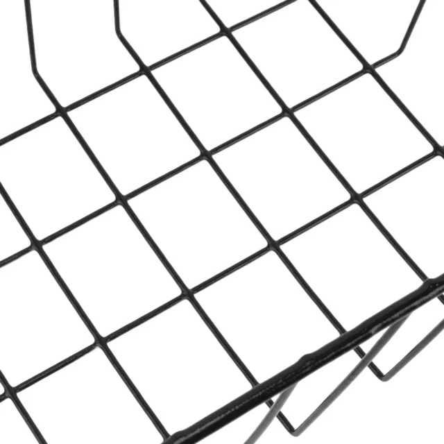(L 44.5cm X W 24.5cm X H 20cm)Freezer Wire Storage Basket Black Deform Proof