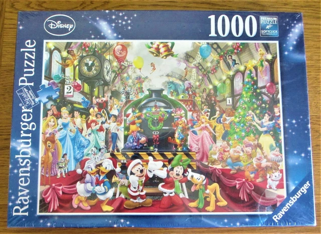RAVENSBURGER 1000 PIECE Disney Jigsaw Puzzle “All Aboard For Christmas ...