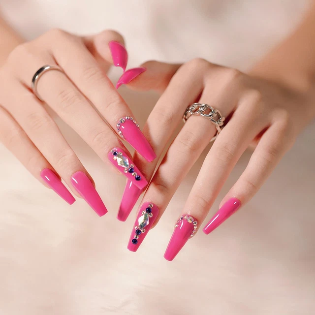 complète Conseils pour les ongles Faux ongles Ballerine Faux Ongles Portable