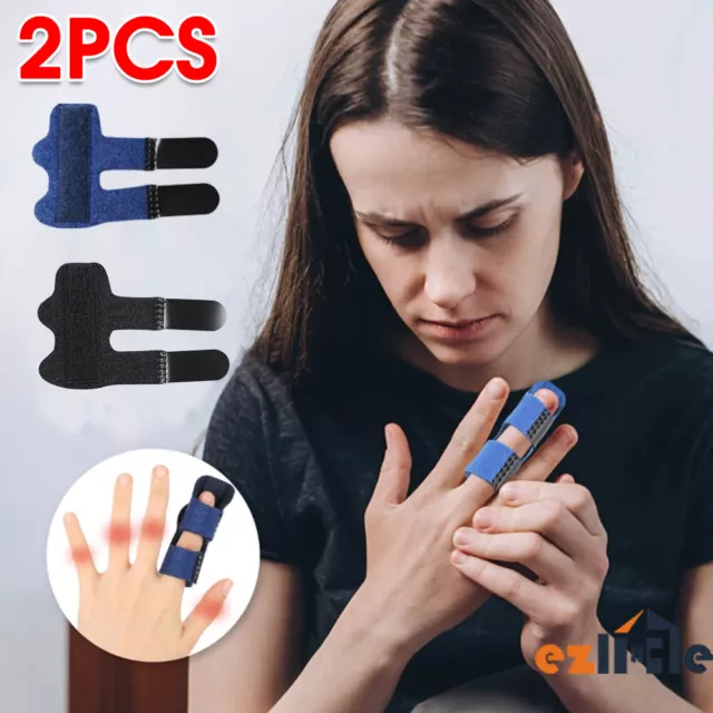 2PCS Splint Trigger Brace For Treat Finger Adjustable Finger Corrector Stiffness