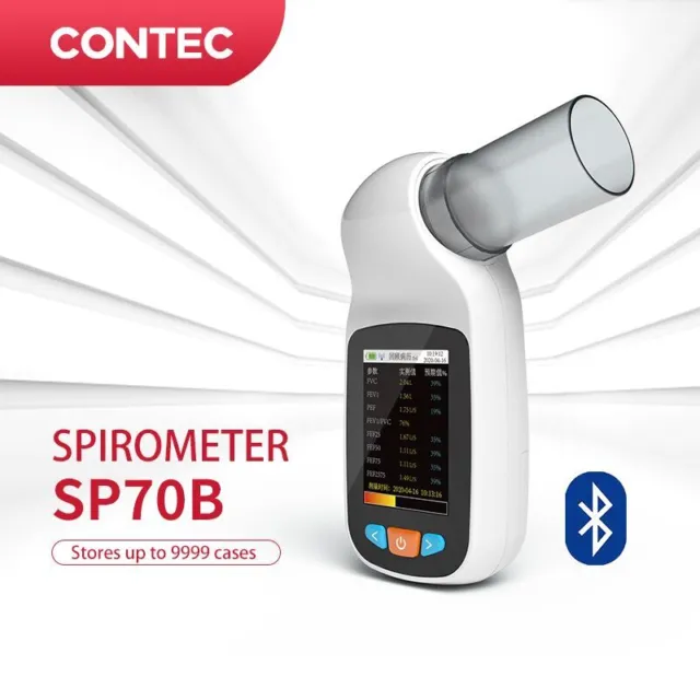 Contec sp70b detector de capacidad pulmonar portátil Bluetooth app New