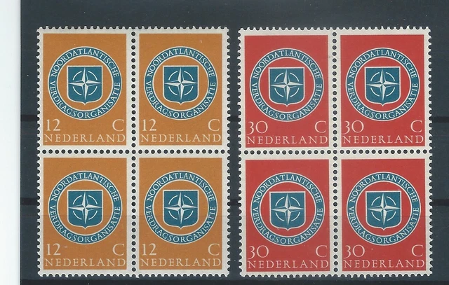 Niederlande NVPH 720 / 721 vierer Blöcke Postfrisch