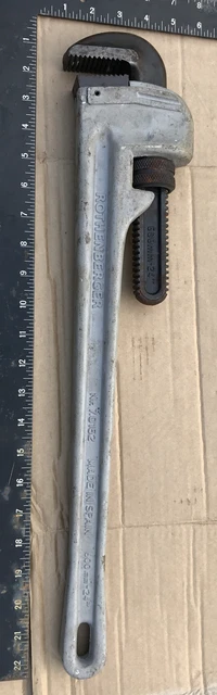 Rothenberger 7.0162 Chiave tubo con corpo in alluminio, lunga 600 mm