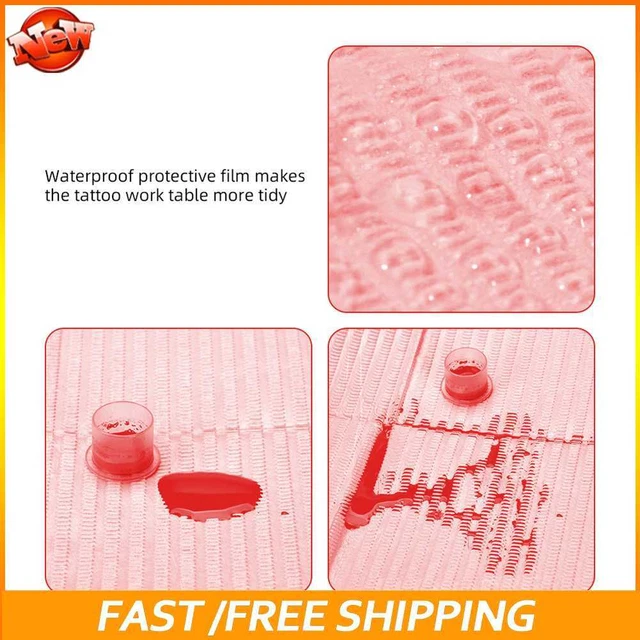 Nueva sábana sanitaria desechable para tatuajes antiaceite (20 piezas) (rosa)