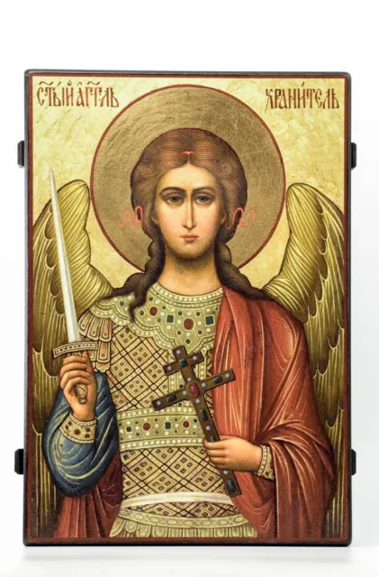 Icon икона Ikone Schutzengel 29 Х 20 cm.  Ангел Хранитель
