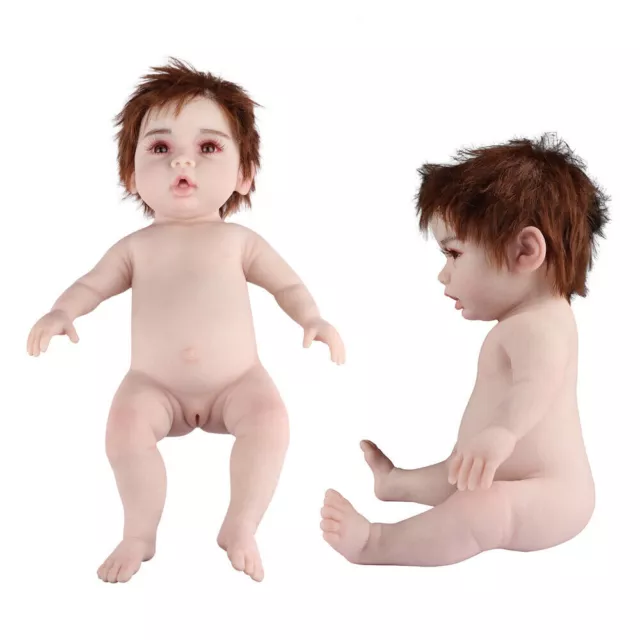 Silicone Baby Girl 47CM Rebirth Doll Newborn Baby Toy Kids Gift Posable Bendable