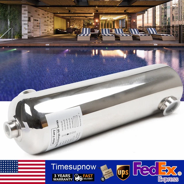 SWIMMING POOL HEAT Exchanger Chlorine or Salt Water Pool Heat Exchanger