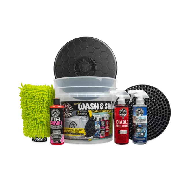 Chemical Guys HOL70016 Floor Mat Cleaning Kit (5 Items, Rubber and Vinyl), 16 fl. oz, 5 Items