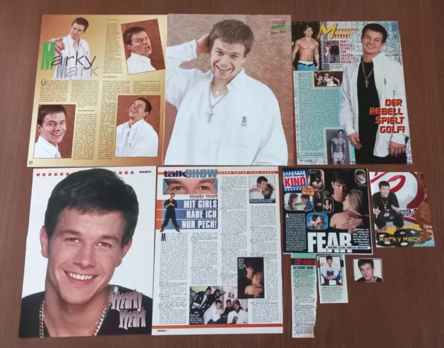 MARKY MARK WAHLBERG rare 90's German CLIPPINGS