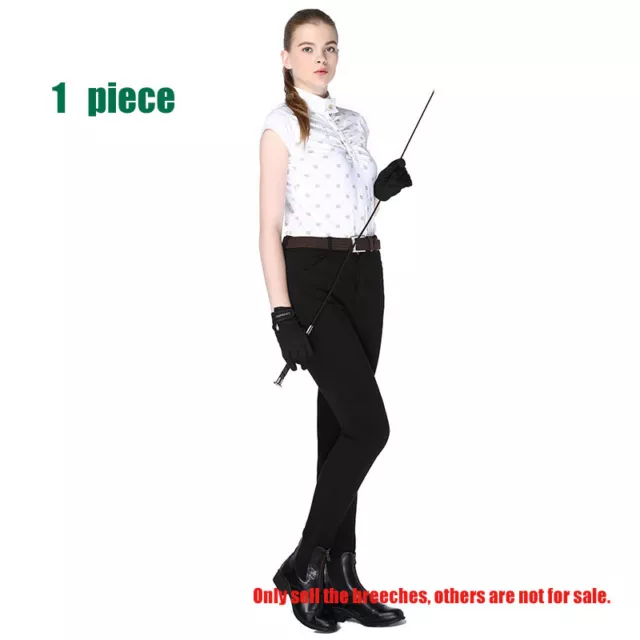 Horse Riding Pants Ladies Soft Strech Jodhpurs Breeches Elastic Euro Size 26-38 2