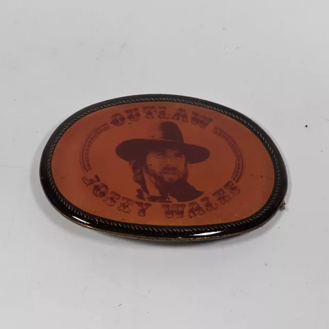 Vintage Outlaw Josey Wales Clint Eastwood Belt Buckle RARE