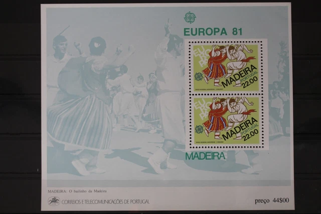 Portugal Madeira Block 2 mit 70 postfrisch Europa #UV027