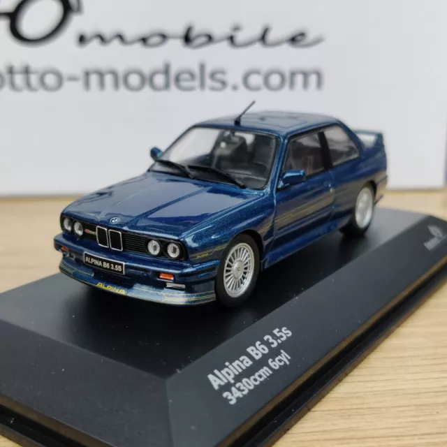 Voiture Solido Alpina E30 B6 3.5S 6 Cyl Bleu Base Bmw  1:43 Neuf S4312001