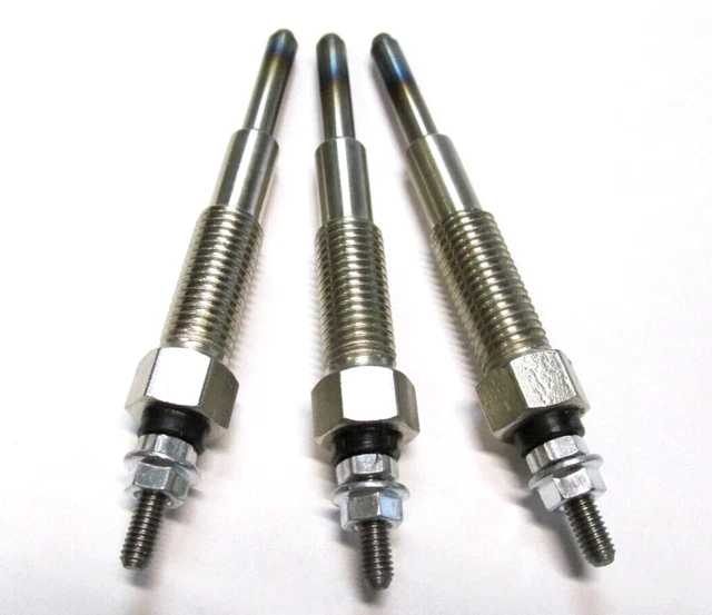 3 Glow Plugs 15231-65512 for Kubota Tractor,  B6000