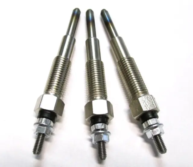 3 Glow Plugs 72097517 for Allis Chalmers Tractors, 5020,5030, 6140