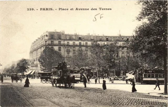 CPA PARIS 17e-Place et Avenue des Ternes (322318)