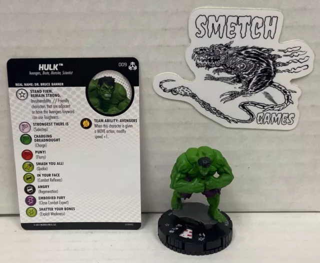 WOTR 009 Hulk Common Figure Marvel Heroclix Avengers War of the Realms