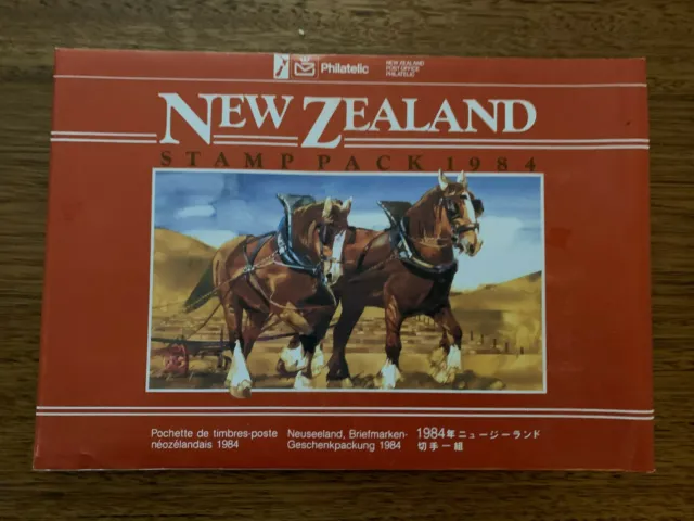 New Zealand - 1984 Stamp Pack in Folder with 23 mint stamps