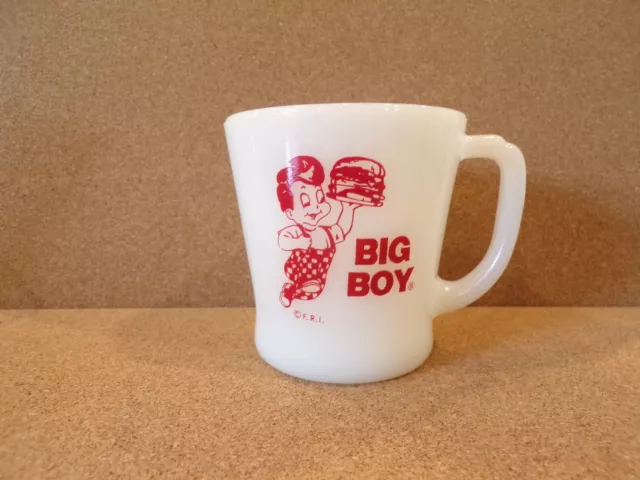 Fire-King BOB'S BIG BOY HAMBURGER'S Restaurant Advertising Coffee Mug