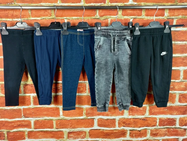 BABY GIRL BUNDLE AGE 18-24 MONTHS NIKE NEXT etc JEANS JOGGERS LEGGINGS SET 92CM