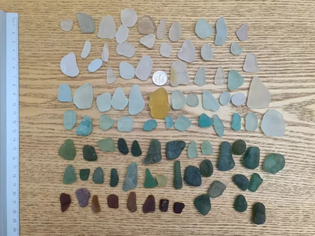 Sea Glass Pieces From Seaham & North East Coast (274g)