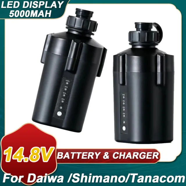 2X 5000mAh For Daiwa Electric Fishing Reel Battery Tanacom 1000 750 3000XP EJ
