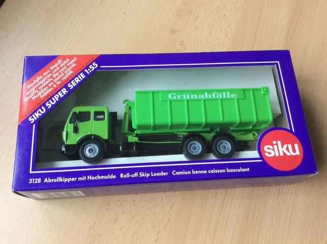 SIKU 3128 MERCEDES Abrollkipper mit Hochmulde Modell aus 