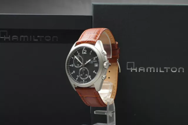 [MINT] Hamilton Khaki Pilot Pioneer H765520 Quartz Black Dial Men's Watch w/Box