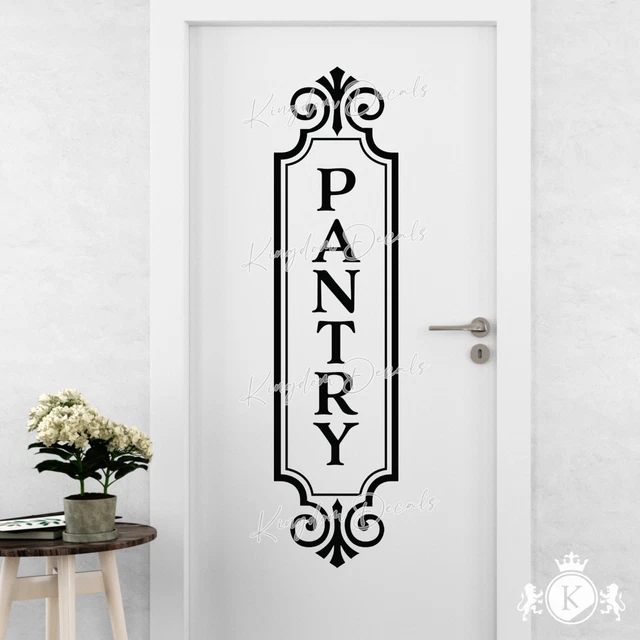 Pantry Door Decal Sign~ Modern, Rustic, Farmhouse, Kitchen, Antique, Retro