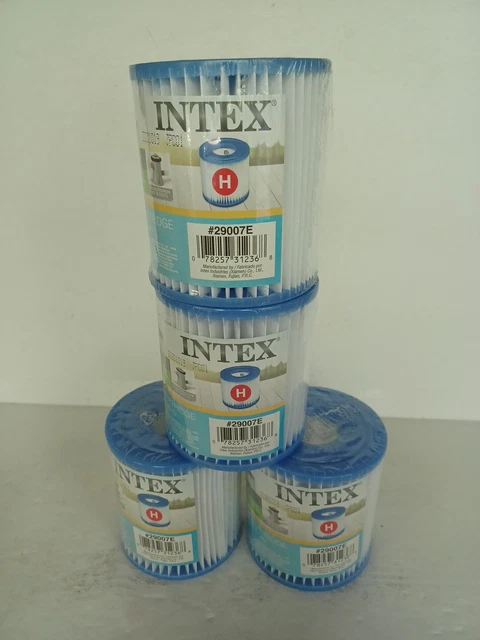 Intex Type H Swimming Pool Filter Cartridge - 29007E-NEW SEALED LOT OF 4