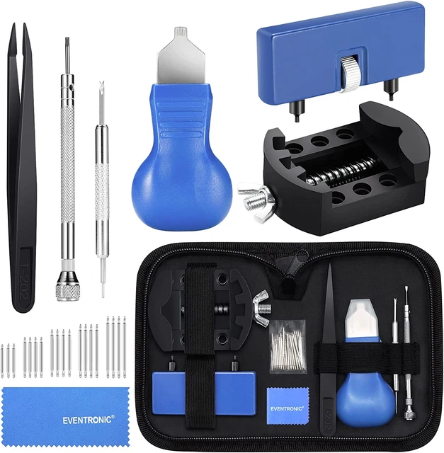 Kit D'Outils Pour Remplacement De Piles De Montre - 6 Ouvre-Boîtiers De Différentes Tailles, En Carbure Et Plastique