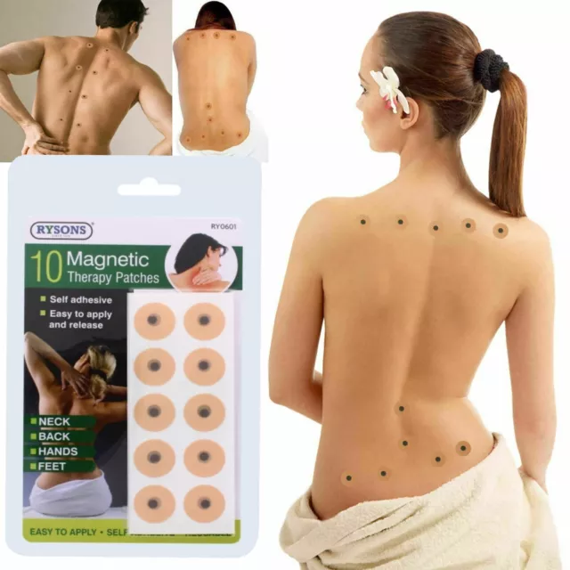 10 x MAGNETIC THERAPY PAIN RELIEF BODY MAGNETS PATCHES PLASTERS NATURAL HEALING