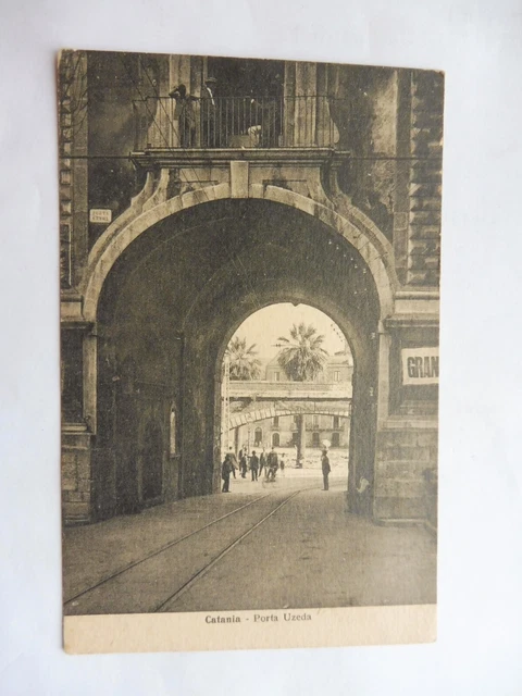 Cartolina Catania Porta Uzeda Viaggiata Nel 1921 A Como