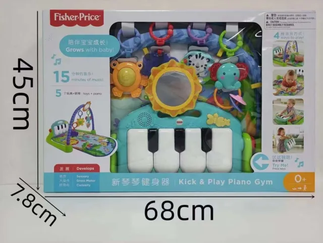Fisher-Price Deluxe Kick & Play Piano Gym Play Mat AU SHIPPING