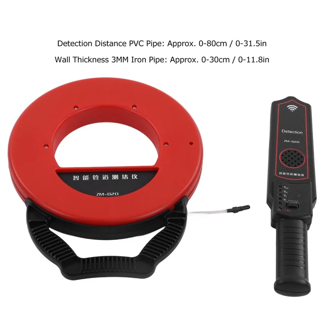 PIPE BLOCKAGE DETECTOR Locator Sensor 20M Pipeline Blocking Clogging