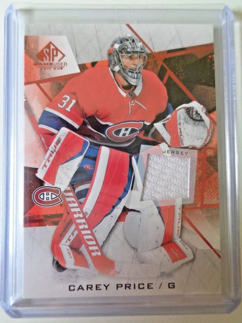 Carey Price Montreal Canadiens 2021-22 Upper Deck SP Game Used Red Base Jersey S