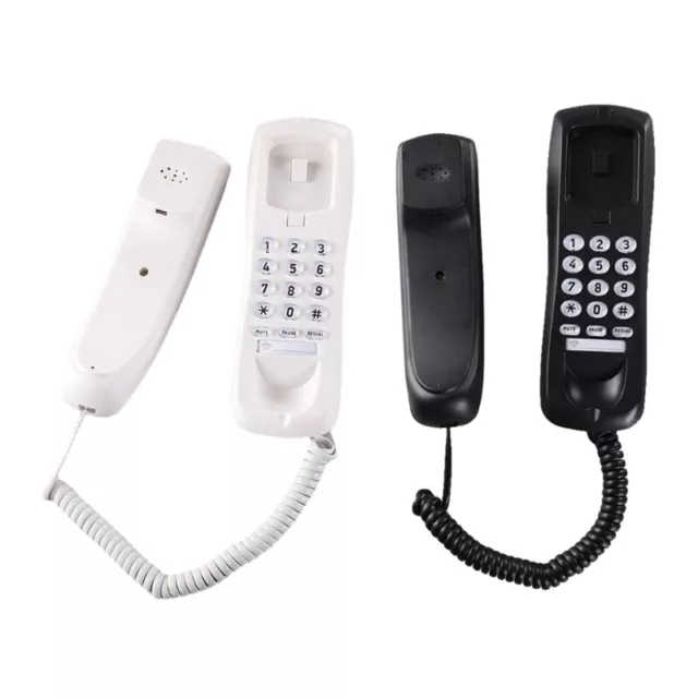 HCD3588 Mini Telephone Wall Mount Caller ID Telephone Wall Phone Fixed Landline