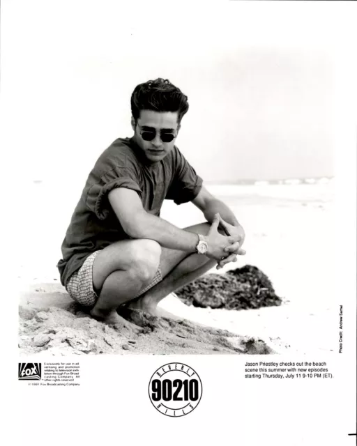 LG930 1991 Original Photo JASON PRIESTLEY BEACH SCENE BEVERLY HILLS 90210 STAR