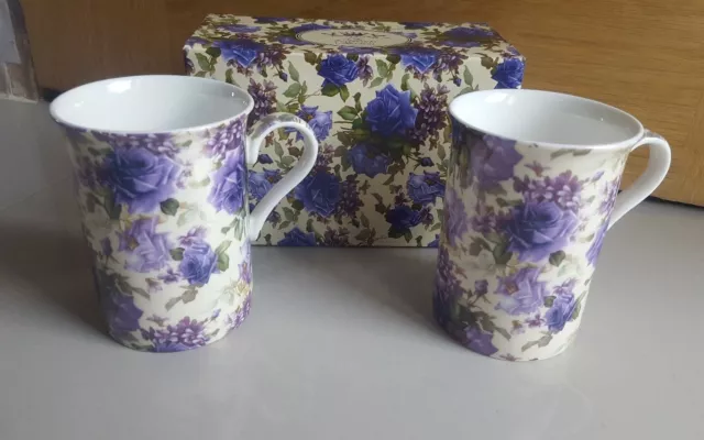 The Leonardo Collection - 2 Becher - Kaffeebecher - Tassen - Rosen