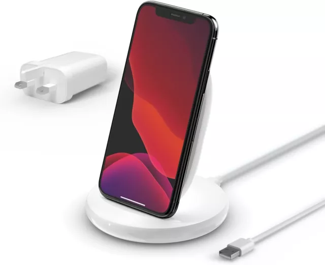 Belkin BoostCharge Pro MagSafe Wireless Charger Pad - 15W Fast Charging - White
