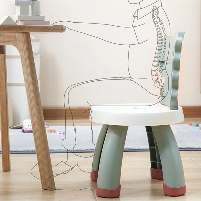 4 piezas silla de plástico para niños pequeños silla de dinosaurio dibujos animados actividad ligera