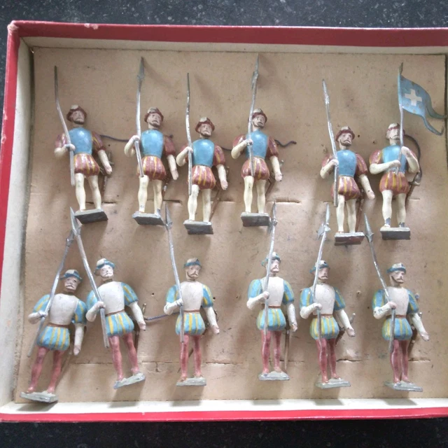 Boîte De 6 Cavaliers Plomb CBG-Mignot – Gendarmes IIIème République – 1960-70
