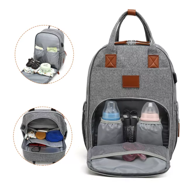 Multi-Function Living Traveling Share Baby Diaper Bag Waterproof Backpack Nappy 3