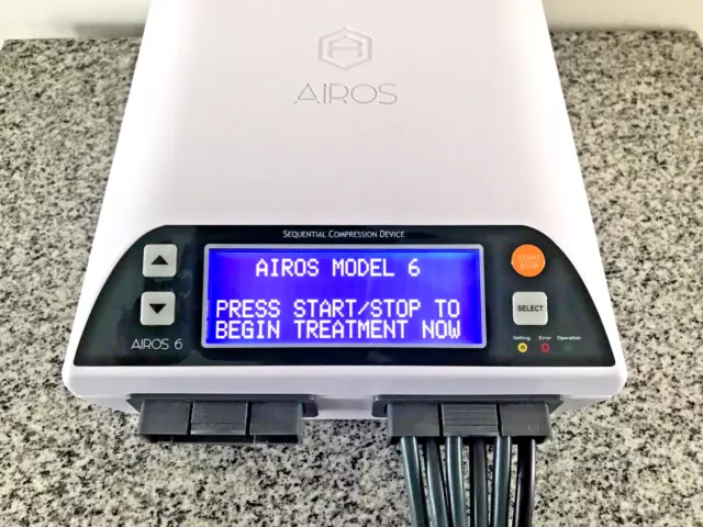 Airos 6 Sequential Compression Device with 1 Leg Sleeve ~ Size Medium Airos 6 Sequential Compression Device with 1 Leg Sleeve ~ Size Medium
