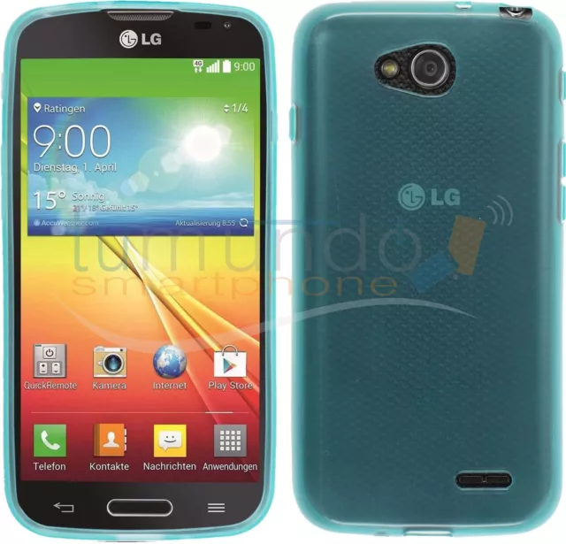 FUNDA de GEL TPU AZUL para LG OPTIMUS L90 D405N en ESPAÑA case