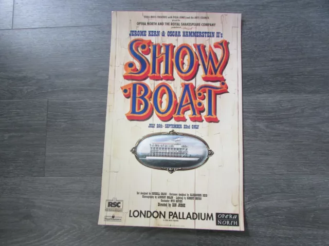 Show Boat Opera North & the RSC Original London Palladium Theatre Poster