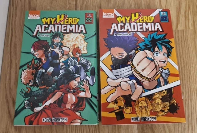 MANGA MY HERO ACADEMIA Lot De 2 Tomes 22 & 23 VF TTBE EUR 10,00