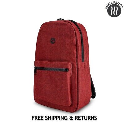 Skunk Element Backpack Medium - Smell Proof Weather Proof w/ Combo Lock Burgundy